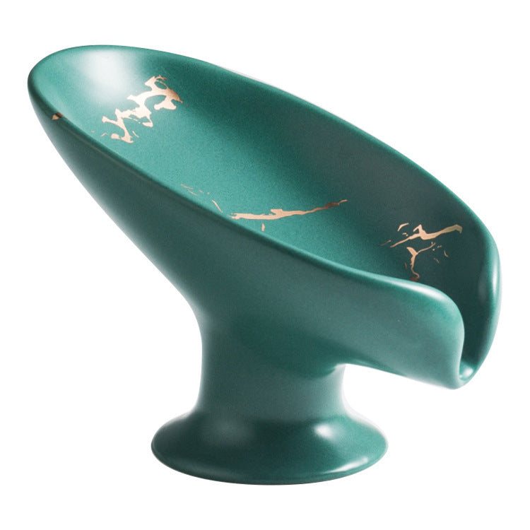 Luxury Leaf Ceramic Soap Dish