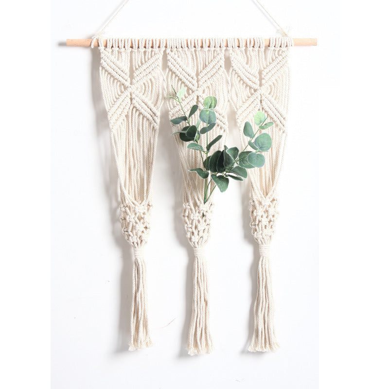 Woven Cotton Flower Pot Rack