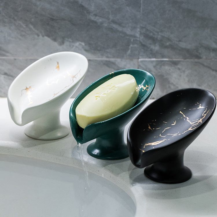 Luxury Leaf Ceramic Soap Dish