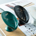 Luxury Leaf Ceramic Soap Dish