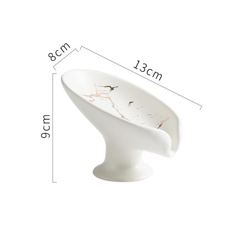 Luxury Leaf Ceramic Soap Dish